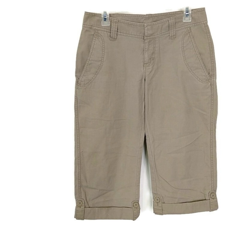 The North Face Womens sz 4 Pants Hiking Outdoor Ripstop Fabric Roll Cuff Capri